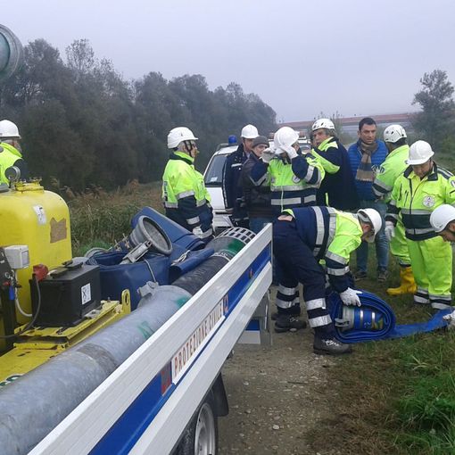 Per ricordare i 25 anni dall'alluvione anche un'esercitazione organizzata  dal Coordinamento del volontariato di Protezione Civile di Asti