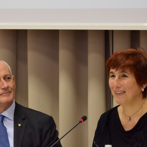 Alessandra Faranda Cordella con il Capo della Polizia Gabrielli
