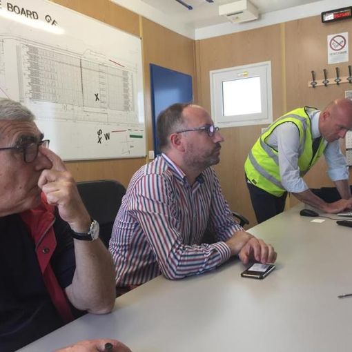 Il sindaco Rasero in visita al cantiere del nuovo porto di Vado Ligure