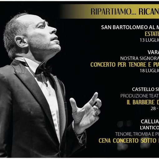 Anche Calliano coinvolto nel progetto &quot;Ripartiamo... Ricantiamo!&quot; del tenore astigiano Enrico Iviglia
