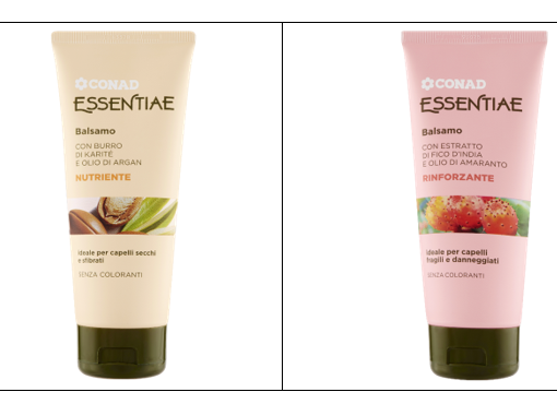 Conad richiama il balsamo per capelli Essentiae con Karitè e Argan