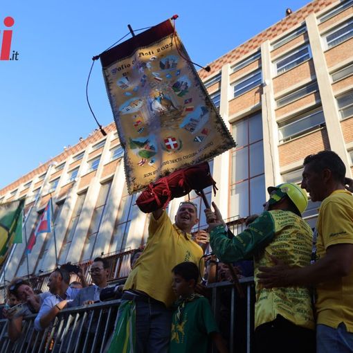 La vittoria al Palio del 2022 con Giuseppe Zedde (Gingillo) (Merphefoto)