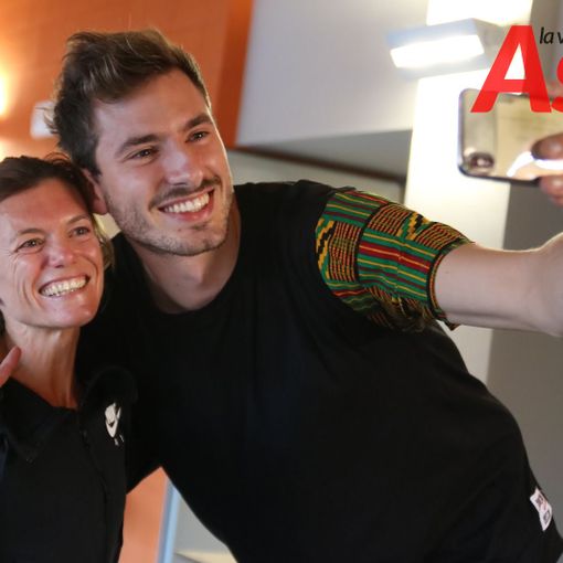 Un selfie tra Matteo Piano e Valeria Straneo (MerfePhoto)