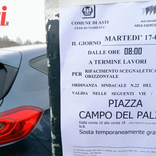&quot;Il Comune ritiri il provvedimento degli stalli a pagamento in piazza del Palio&quot;. Esposto di Asti Oltre