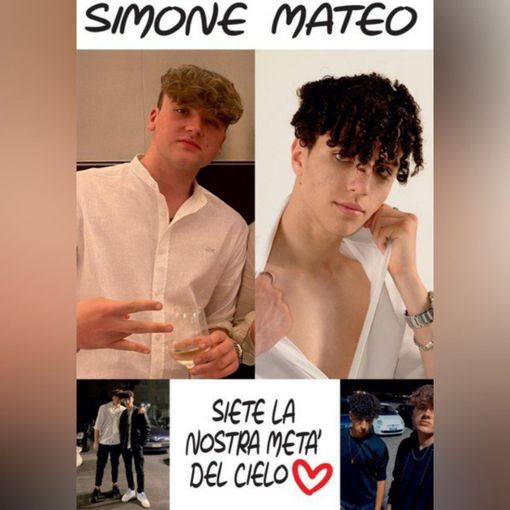 Foto commemorativa di Simone Stamenkov e Mateo Gligorov, vittime del tragico incidente del 30 agosto 2022