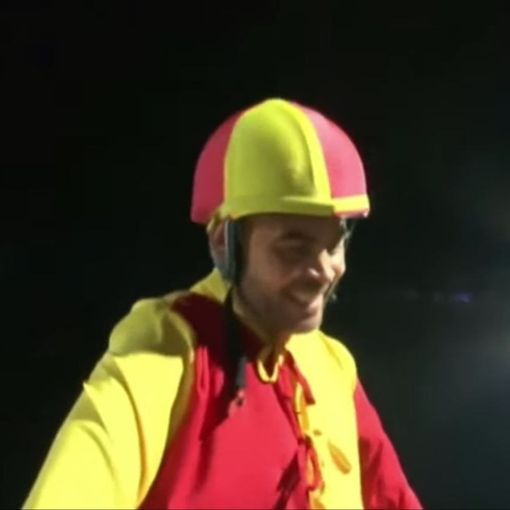 Antonio Siri subito dopo la vittoria del Palio (frame tratto dalla diretta streaming di Antenna 3 - Legnano News - Palio di Legnano)