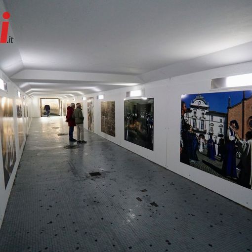 Il sottopasso per la stazione ferroviaria