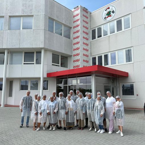 Gli studenti del master specialistico marketing e sostenibilità dell'agroalimentare in visita da Inalpi di Moretta