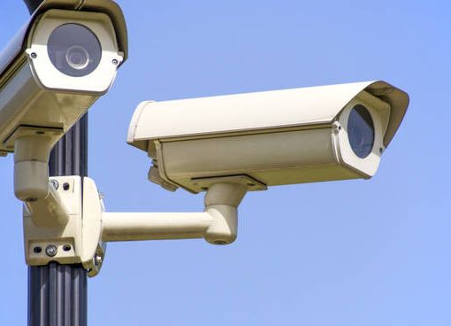 Immagine d'archivio di telecamere di sicurezza