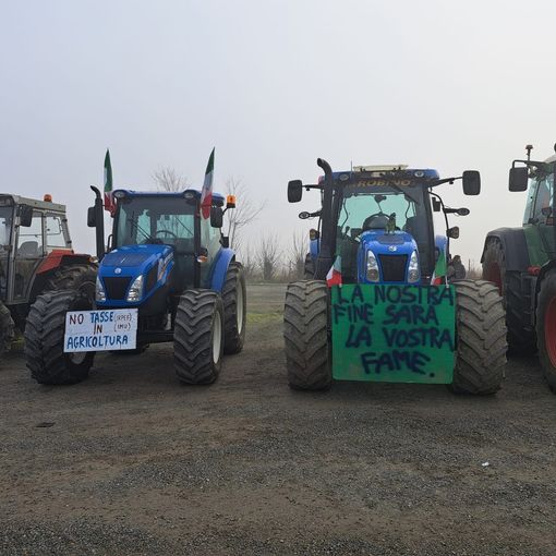 Anche gli agricoltori astigiani alla manifestazione di protesta con i trattori ad Alessandria