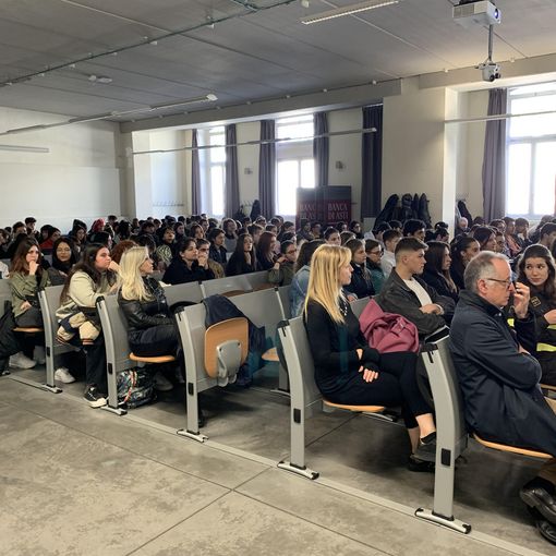 Gli studenti dell'Alfieri presenti all'orientamento universitario