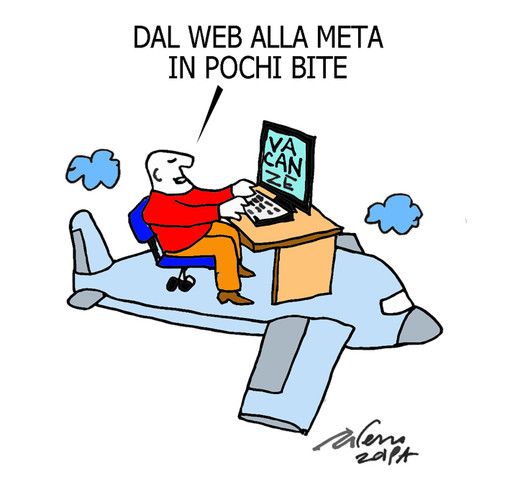 Continua a crescere il numero di chi prenota le vacanze sul web