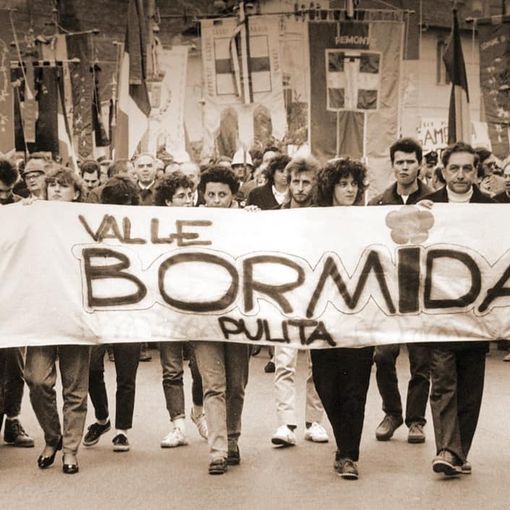 Una manifestazione del 1986