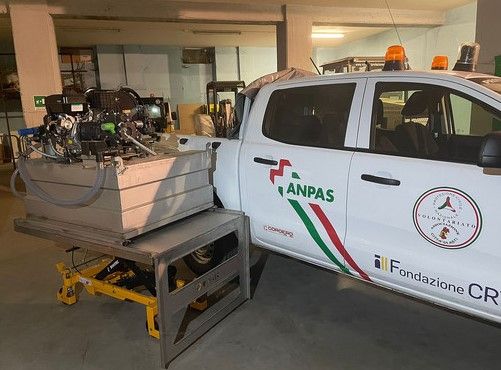 Un modulo antincendio per i Volontari della Protezione Civile di Asti grazie al Cinque per Mille