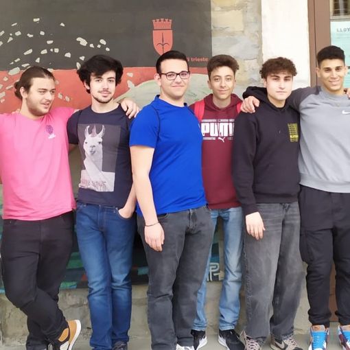 Gli studenti che hanno partecipato al viaggio studio in Friuli