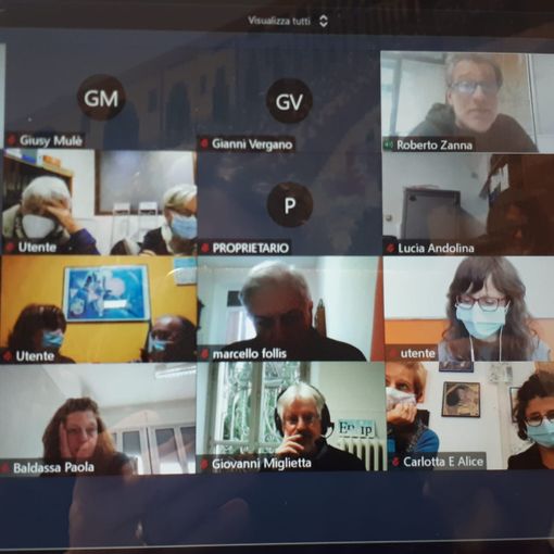 Un momento della videoconferenza