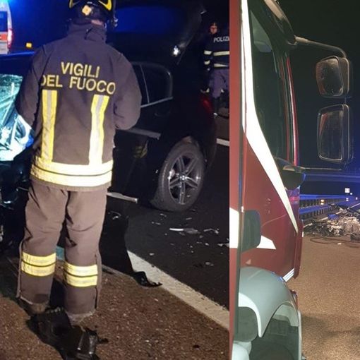 Paura in autostrada, guidatore perde il controllo della vettura e finisce contro il guard rail: in quattro in ospedale
