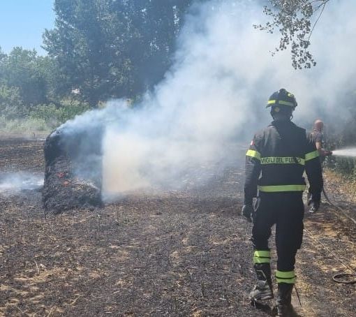 Incendio sterpaglie a Cortandone coinvolge mezzo agricolo