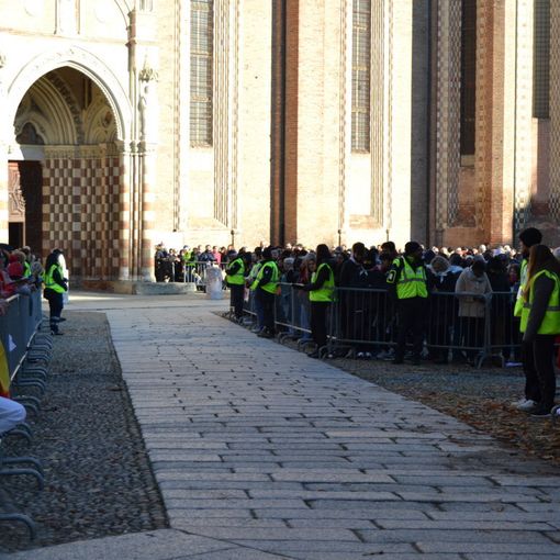 Quattrocento volontari della Protezione civile del Piemonte in campo ieri a supporto per la presenza di Papa Francesco ad Asti