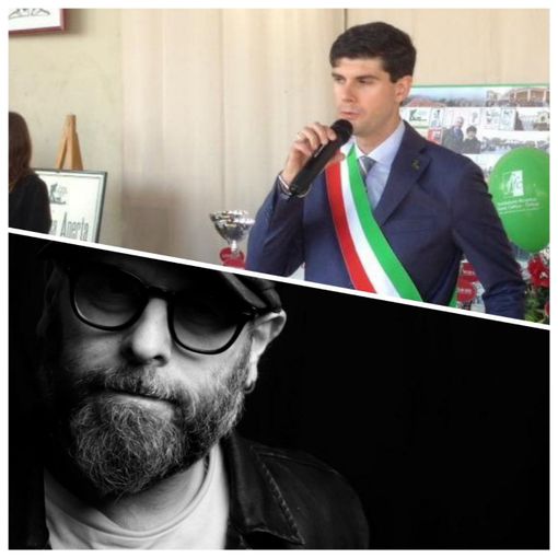 Il sindaco Orecchia e il cantautore Zonca
