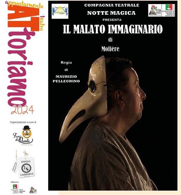 Per la rassegna  'ATtoriAmo' al Teatro della Torretta va in scena "Il malato immaginario" di Molière Per la rassegna  'ATtoriAmo' al Teatro della Torretta va in scena "Il malato immaginario" di Molière