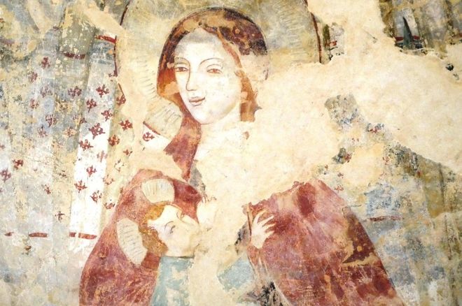 La Madonna del latte nella chiesa romanica di San Nicolao a Settime