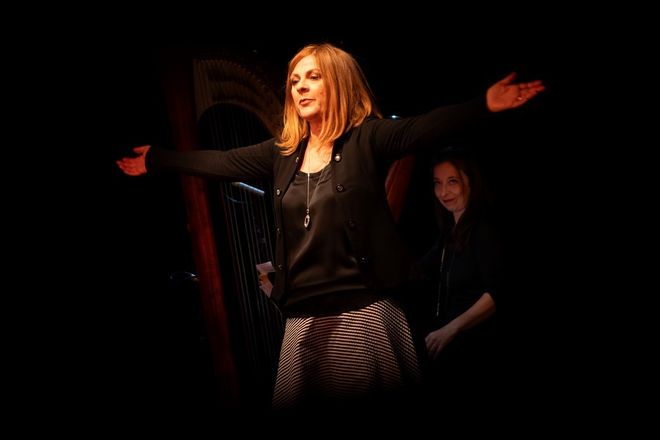 Marina Massironi in scena il 29 marzo (Ph. Mazza)