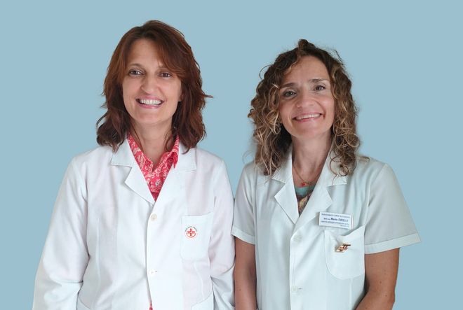 A sx Melika Myftaraj, a dx Marta Turello A sx Melika Myftaraj, a dx Marta Turello