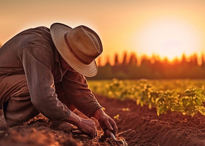 Terra tra le mani di chi oggi protesta per ritrovare dignità