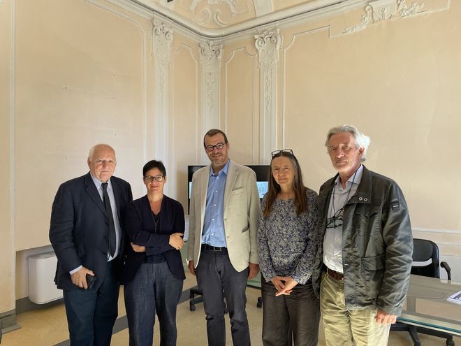 Nella foto i relatori Carlo Cerrato, Paola Borrione, Marco Goria, Loretta Panero e Andrea Desana Nella foto i relatori Carlo Cerrato, Paola Borrione, Marco Goria, Loretta Panero e Andrea Desana