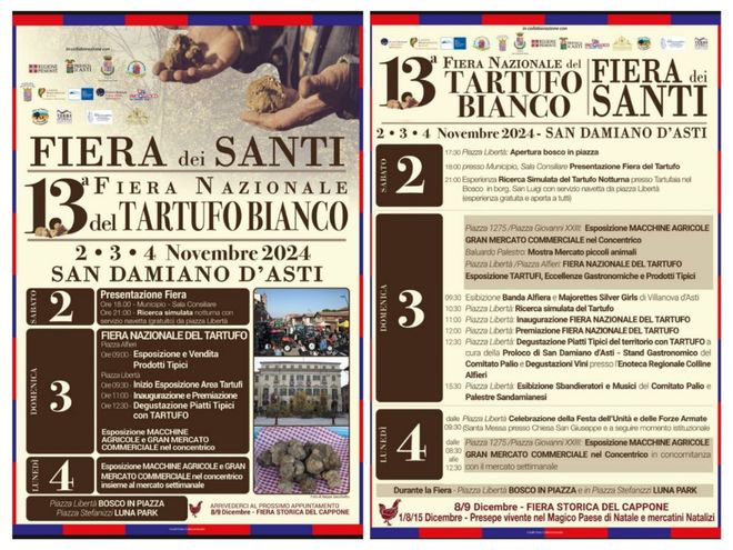 San Damiano propone un fine settimana all'insegna del tartufo bianco San Damiano propone un fine settimana all'insegna del tartufo bianco