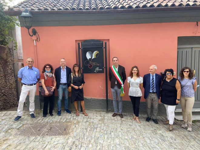 Alcune immagini relative l'inaugurazione delle due nuove installazioni artistiche collocate lungo la Stërnìa