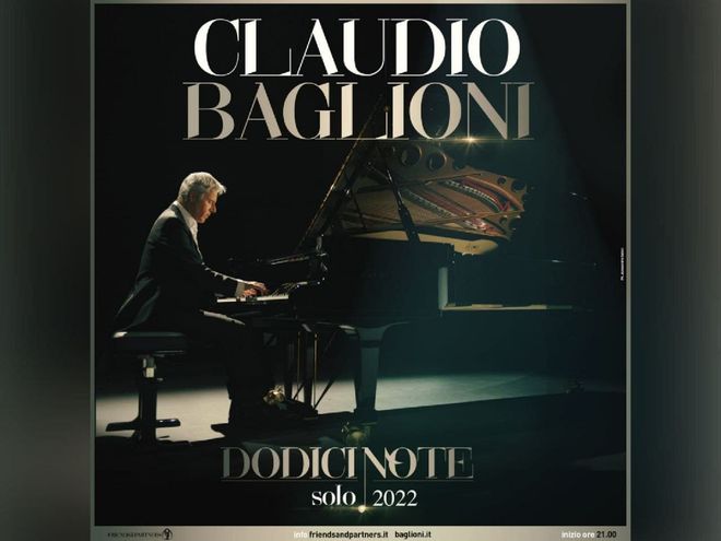 Il nuovo tour di Claudio Baglioni approderà anche al Teatro Alfieri di Asti