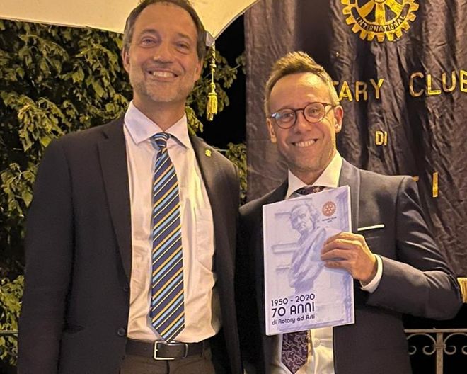 Il presidente Bazzano (a sinistra) con il Maestro Beltrami Il presidente Bazzano (a sinistra) con il Maestro Beltrami