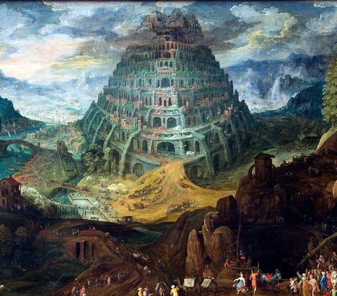 La torre di Babele nell'interpretazione del pittore fiammingo Tobias Verhaecht