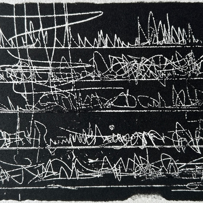 Incisione di Alessandra Parente, in mostra al castello di Soglio