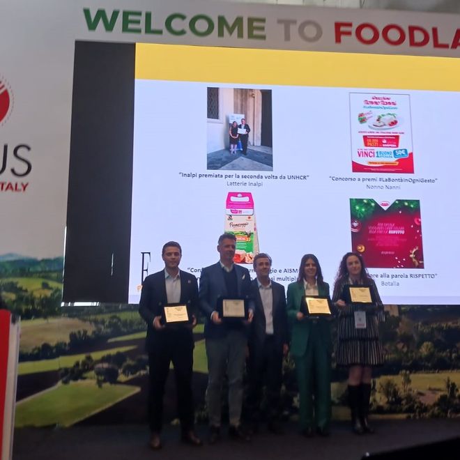Il momento della premiazione di Inalpi