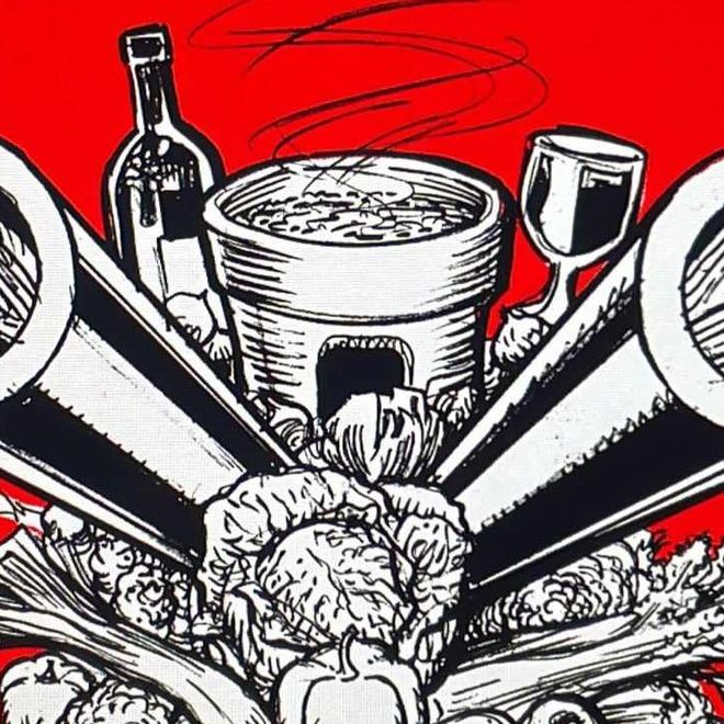 Cardi e cannoni nel nuovo bavagliolone del Bagna Cauda Day