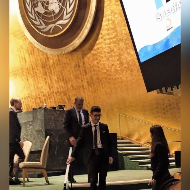 Indimenticabile esperienza all'ONU per uno studente dell'Artistico Alfieri