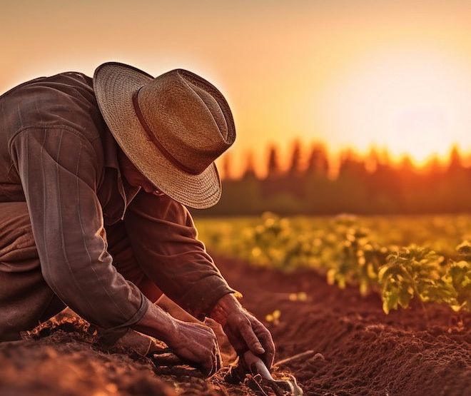 Terra tra le mani di chi oggi protesta per ritrovare dignità