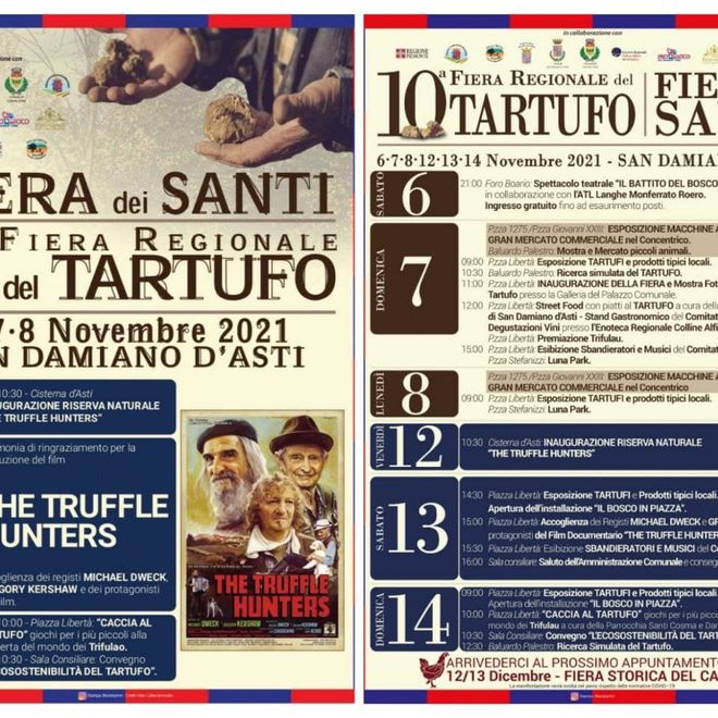 Il programma della Fiera Regionale del Tartufo