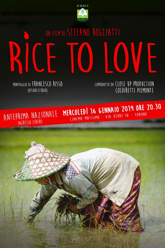 Mercoledì l'anteprima nazionale di “Rice to Love”, da un'idea di Coldiretti Piemonte Mercoledì l'anteprima nazionale di “Rice to Love”, da un'idea di Coldiretti Piemonte
