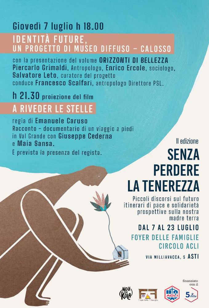 Dal 7 al 23 luglio il festival "Senza perdere la tenerezza", al Foyer delle famiglie