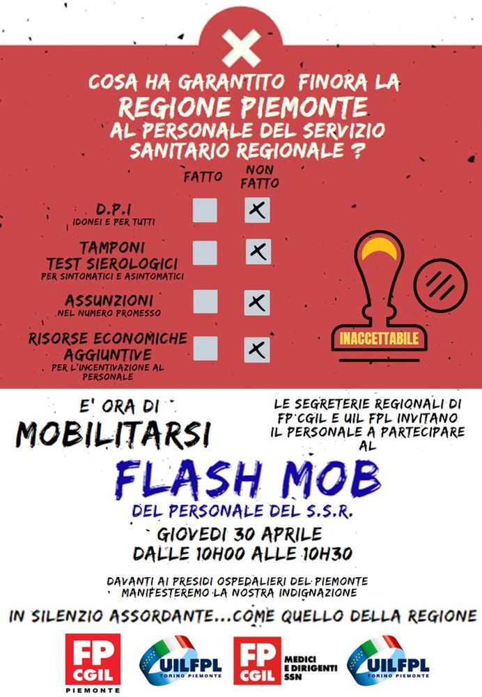 Coronavirus, anche ad Asti stamattina flash mob di medici e infermieri Coronavirus, anche ad Asti stamattina flash mob di medici e infermieri