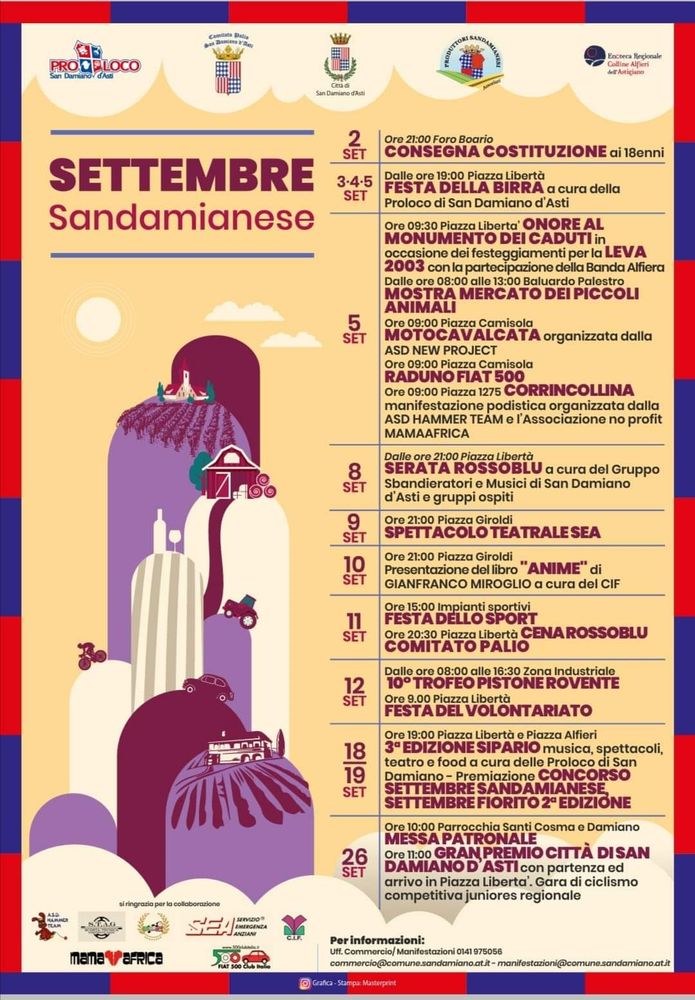 Illustrato il programma del ricco “Settembre Sandamianese”