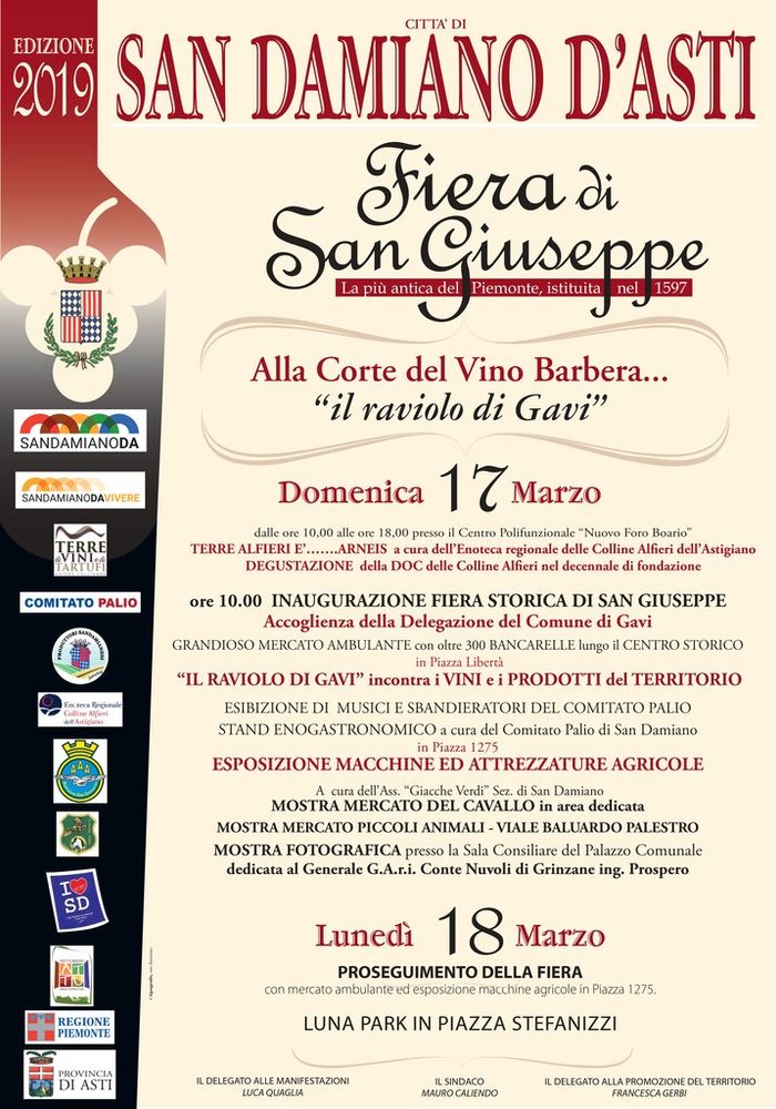 San Damiano: è in pieno svolgimento l'edizione 2019 dell'antica Fiera di San Giuseppe