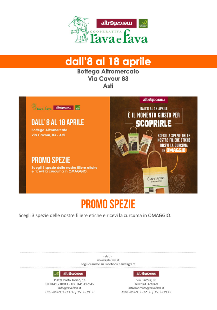 locandina della bottega rava e fava