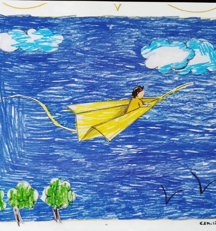 Disegni sulla libertà realizzzati bambini di Villafranca d'Asti