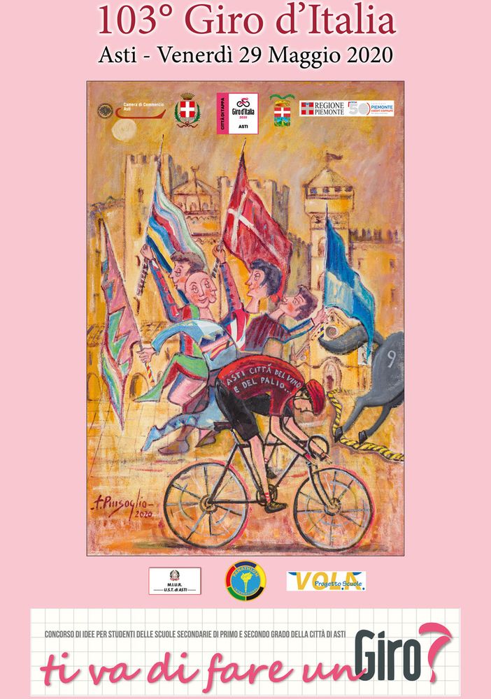 Il Giro d'Italia, ad Asti coinvolge le scuole con il concorso &quot;Ti va di fare un Giro?&quot;
