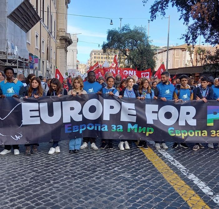 Alcune immagini della manifestazione nazionale per la Pace